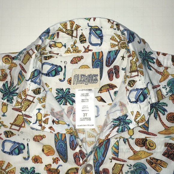 ALEX & JACK 3T Surfer 🏄 Hawaiian Shirt - Picture 2 of 7